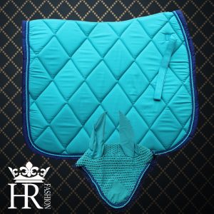 zadeldekje paard turquiose